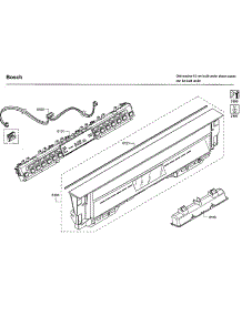 Control Panel parts for Bosch Dishwasher SHEM78W56N/01 from AppliancePartsPros.com