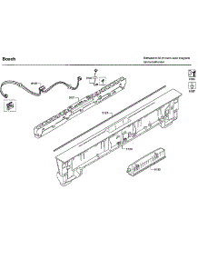 Control Panel parts for Bosch Dishwasher SHPM98W75N/01 from AppliancePartsPros.com