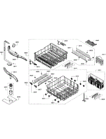 Baskets parts for Bosch Dishwasher SHE68R52UC/63 from AppliancePartsPros.com