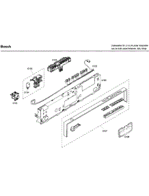 Control Panel parts for Bosch Dishwasher SHV68M03UC/50 from AppliancePartsPros.com