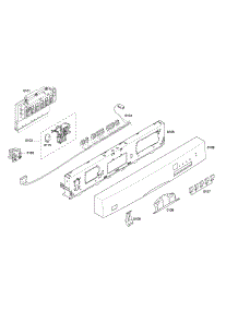 Control Panel parts for Bosch Dishwasher SHE43P06UC/58 from AppliancePartsPros.com