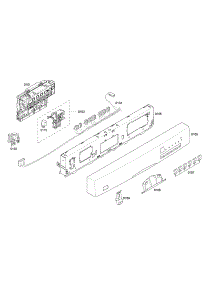 Control Panel parts for Bosch Dishwasher SHE43P15UC/59 from AppliancePartsPros.com