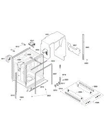 Cabinet parts for Bosch Dishwasher SHE43P15UC/60 from AppliancePartsPros.com