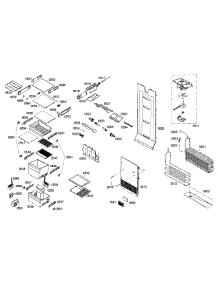 Refrigerator Assembly parts for Bosch Refrigerator B22CS50SNW/02 from AppliancePartsPros.com