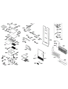 Refrig Assembly parts for Bosch Refrigerator B22CS50SNB/01 from AppliancePartsPros.com