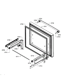 Freezer Ddor parts for Bosch Refrigerator B26FT80SNS/01 from AppliancePartsPros.com