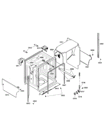Cabinet parts for Bosch Dishwasher SHE43M05UC/47 from AppliancePartsPros.com