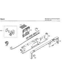 Control Panel parts for Bosch Dishwasher SHX33A05UC/36 from AppliancePartsPros.com