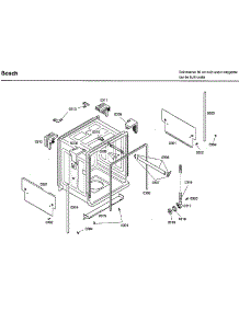Tub parts for Bosch Dishwasher SHX33A05UC/36 from AppliancePartsPros.com