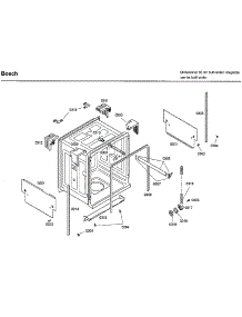 Tub parts for Bosch Dishwasher SHX33A05UC/35 from AppliancePartsPros.com