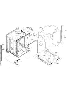 Cabinet parts for Bosch Dishwasher SHX3AR56UC/07 from AppliancePartsPros.com