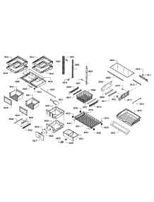 Shelf & Drawer parts for Bosch Refrigerator B22CT80SNP/01 from AppliancePartsPros.com