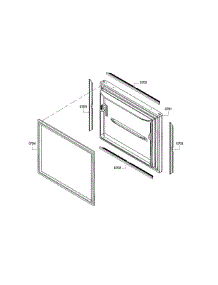 Freezer Door parts for Bosch Refrigerator B22CT80SNP/01 from AppliancePartsPros.com
