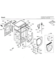 Frame parts for Bosch Washer WFMC3301UC/16 from AppliancePartsPros.com