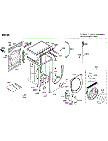 Frame parts for Bosch Washer WFMC8400UC/14 from AppliancePartsPros.com
