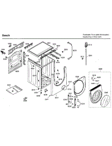 Frame parts for Bosch Washer WFMC8400UC/09 from AppliancePartsPros.com