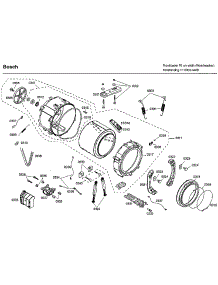 Tub parts for Bosch Washer WFMC8400UC/09 from AppliancePartsPros.com