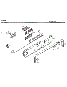 Control Panel parts for Bosch Dishwasher SHX33M02UC/52 from AppliancePartsPros.com