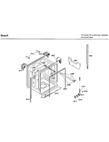 Tub parts for Bosch Dishwasher SHX33M02UC/52 from AppliancePartsPros.com