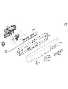 Control Panel parts for Bosch Dishwasher SHE43P12UC/59 from AppliancePartsPros.com