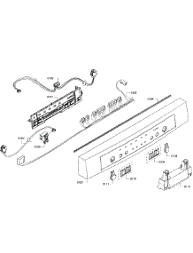 Control Panel parts for Bosch Dishwasher SHE3AR56UC/07 from AppliancePartsPros.com