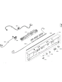 Control Panel parts for Bosch Dishwasher SHX3AR72UC/06 from AppliancePartsPros.com