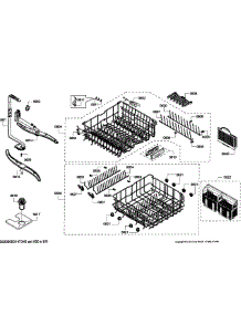 Baskets parts for Bosch Dishwasher SHE55P05UC/60 from AppliancePartsPros.com