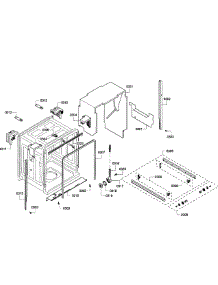 Cabinet parts for Bosch Dishwasher SHE43P15UC/61 from AppliancePartsPros.com