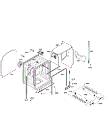 Cabinet parts for Bosch Dishwasher SHE55C05UC/58 from AppliancePartsPros.com