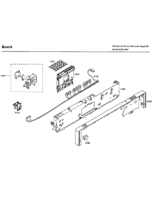 Control Panel parts for Bosch Dishwasher SHX33A05UC/43 from AppliancePartsPros.com