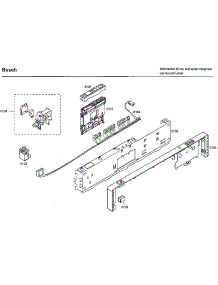 Control Panel parts for Bosch Dishwasher SHX33A05UC/22 from AppliancePartsPros.com