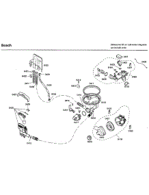 Pump parts for Bosch Dishwasher SHX33A05UC/22 from AppliancePartsPros.com