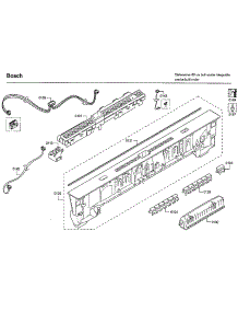 Control Panel parts for Bosch Dishwasher SHP65T52UC/02 from AppliancePartsPros.com