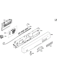Control Panel parts for Bosch Dishwasher SHE43P05UC/58 from AppliancePartsPros.com