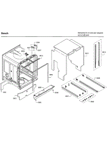 Tub parts for Bosch Dishwasher SHP65T52UC/02 from AppliancePartsPros.com