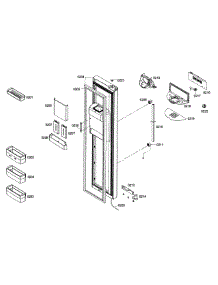 Door 1 parts for Bosch Refrigerator B22CS30SNS/02 from AppliancePartsPros.com