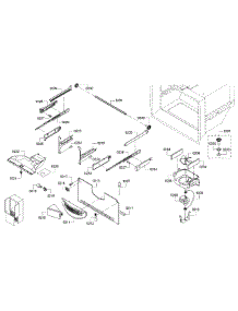 Freezer Assembly parts for Bosch Refrigerator B22FT80SNS/01 from AppliancePartsPros.com