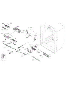 Fridge Assembly parts for Bosch Refrigerator B22CT80SNS/01 from AppliancePartsPros.com