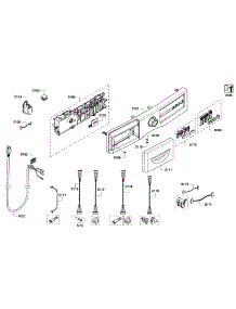 Front Panel parts for Bosch Washer WFVC844PUC/22 from AppliancePartsPros.com