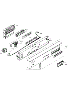 Control Panel parts for Bosch Dishwasher SHE55C05UC/65 from AppliancePartsPros.com