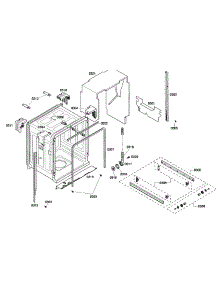 Cabinet parts for Bosch Dishwasher SHE43P05UC/58 from AppliancePartsPros.com