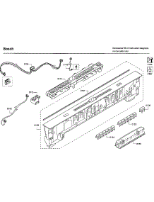 Control Panel parts for Bosch Dishwasher SHP65T52UC/09 from AppliancePartsPros.com