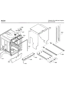 Tub parts for Bosch Dishwasher SHP65T52UC/09 from AppliancePartsPros.com