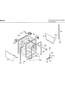 Tub parts for Bosch Dishwasher SHX33A05UC/46 from AppliancePartsPros.com