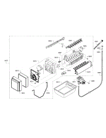 Ice Maker parts for Bosch Refrigerator B22CT80SNS/01 from AppliancePartsPros.com