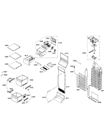 Freezer Assembly parts for Bosch Refrigerator B22CS80SNS/04 from AppliancePartsPros.com