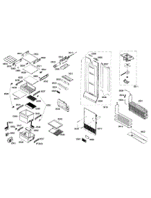 Fridge Assembly parts for Bosch Refrigerator B22CS80SNS/04 from AppliancePartsPros.com