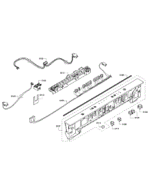Control Panel parts for Bosch Dishwasher SHX3AR56UC/12 from AppliancePartsPros.com