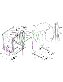 Cavity & Frame parts for Bosch Dishwasher SHX3AR56UC/12 from AppliancePartsPros.com