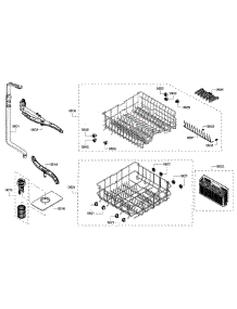 Rack Assembly parts for Bosch Dishwasher SHX3AR56UC/12 from AppliancePartsPros.com